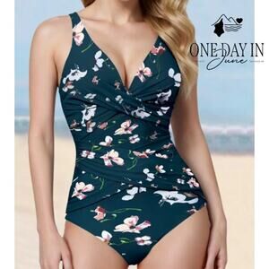 Smismivo Cross Front One Piece Swimsuit Size XL